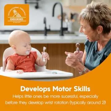 NumNum Baby Spoons Set with GOOtensils for Easy Self-Feeding