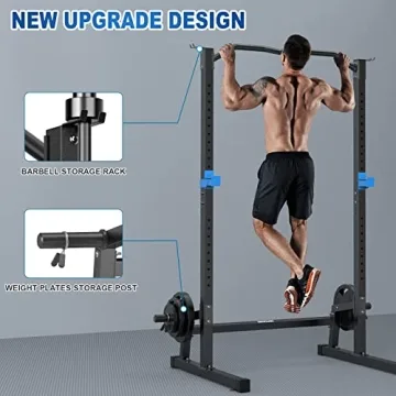BEKING Adjustable Power Rack Squat Cage for Home Gym
