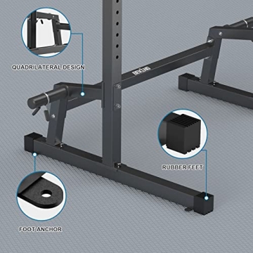 BEKING Adjustable Power Rack Squat Cage for Home Gym
