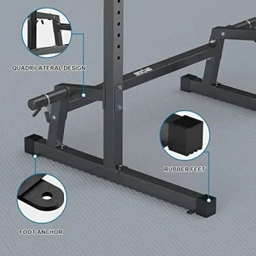 BEKING Adjustable Power Rack Squat Cage for Home Gym