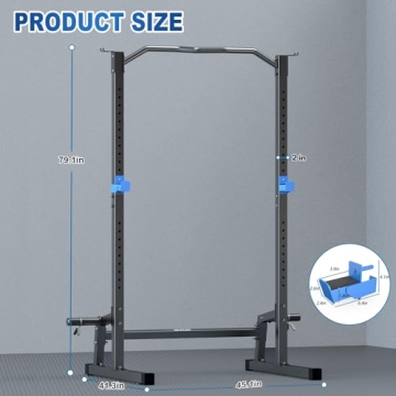 BEKING Adjustable Power Rack Squat Cage for Home Gym