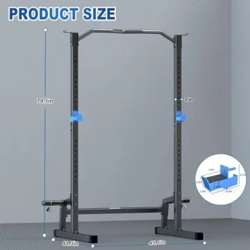 BEKING Adjustable Power Rack Squat Cage for Home Gym