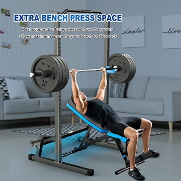 BEKING Adjustable Power Rack Squat Cage for Home Gym