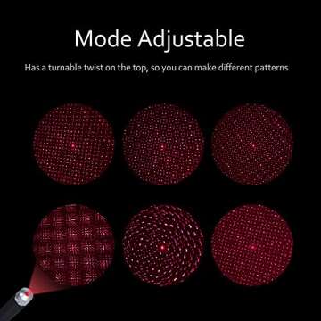 Aevdor USB Star Night Light, 2 Packs, Romantic Car Roof Lights, Adjustable USB Night Light for Bedroom, Car, Party, Ceiling and More - Plug and Play (1 Red & 1 Violet Blue)