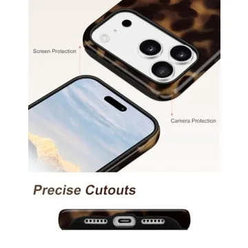 Trendy Tortoise Shell Case for iPhone 17 Pro