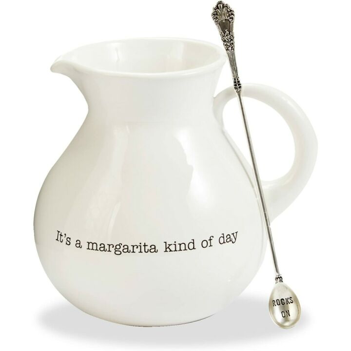 Margarita Pitcher Set - Mud Pie White Set
