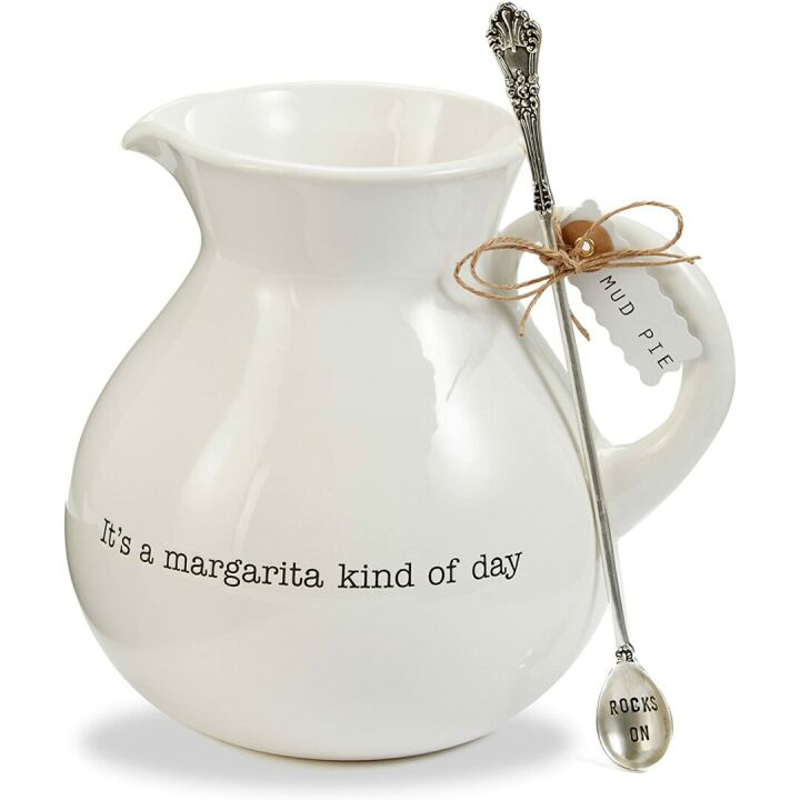 Margarita Pitcher Set - Mud Pie White Set
