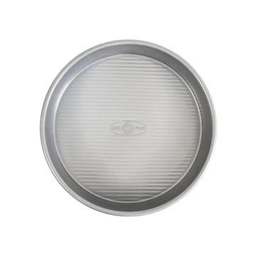 USA Pan Bakeware Round Cake Pan, 9 inch, Nonstick & Quick Release Coating, 9-Inch,Aluminized Steel