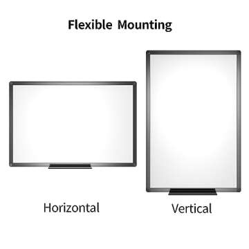 VIZ-PRO Magnetic White Board - 48 x 36 Inches