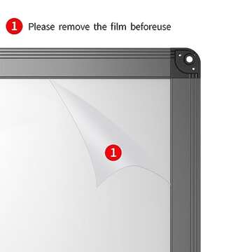 VIZ-PRO Magnetic White Board - 48 x 36 Inches