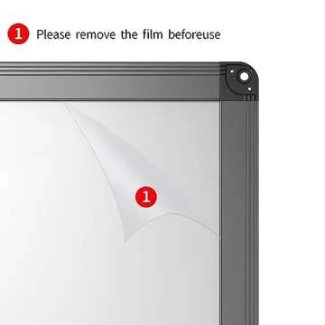 VIZ-PRO Magnetic White Board - 48 x 36 Inches