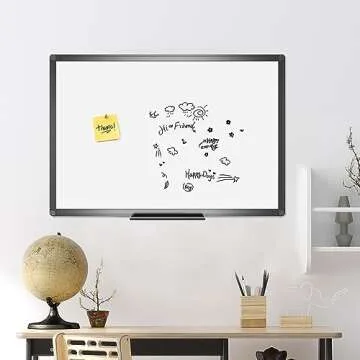 VIZ-PRO Magnetic White Board - 48 x 36 Inches