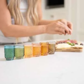 Art Deco Shot Glass Set - Handmade Vintage Style