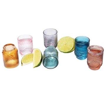 Art Deco Shot Glass Set - Handmade Vintage Style