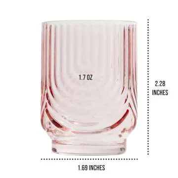 Art Deco Shot Glass Set - Handmade Vintage Style