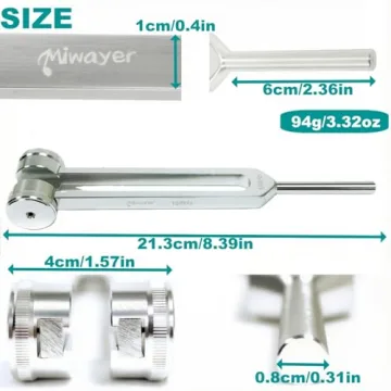 Miwayer Professional 128 Hz Tuning Fork - Sound Therapy, Meditation, Chakra Balancing