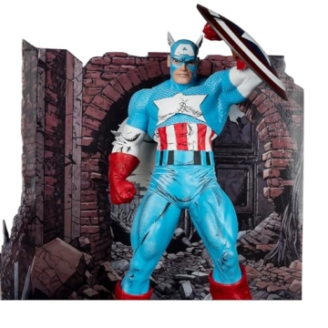 Marvel Captain America 1:6th Scale Posed Figure with Comic