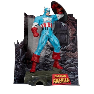 Marvel Captain America 1:6th Scale Posed Figure with Comic