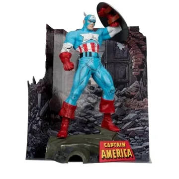 Marvel Captain America 1:6th Scale Posed Figure with Comic