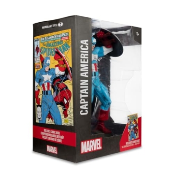 Marvel Captain America 1:6th Scale Posed Figure with Comic