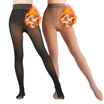 Caprilite Fleece Lined Tights - Warm & Stylish Winter Essential