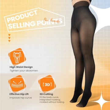 Women's Fleece Lined Tights for Warm Winter Style