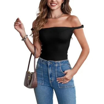 Tankaneo Y2K Off The Shoulder Slim Fit Top - Casual Style