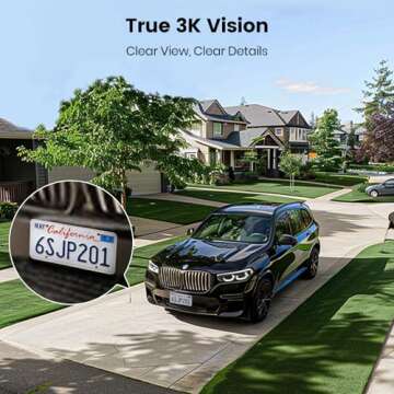 AOSU 3K Wired Outdoor Security Camera with 360° View