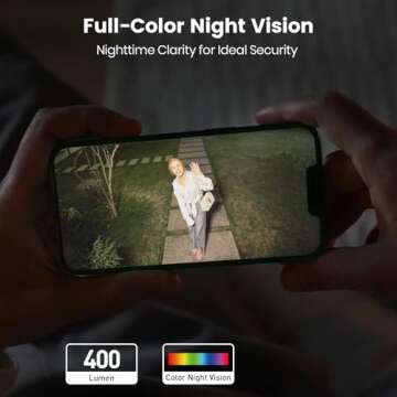 AOSU 3K Wired Outdoor Security Camera with 360° View