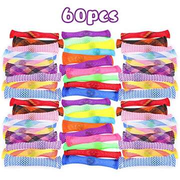 BeYumi Marble Fidget Toys (40 PCS) - Relieve Stress, Increase Focus, Soothing Marble and Mesh Fidgets for Children, Adults, Kid and Those with ADHD ADD OCD Autism Anxiety, Random Design 40 Pcs