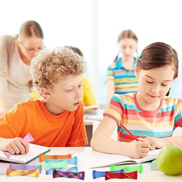 BeYumi Marble Fidget Toys (40 PCS) - Relieve Stress, Increase Focus, Soothing Marble and Mesh Fidgets for Children, Adults, Kid and Those with ADHD ADD OCD Autism Anxiety, Random Design 40 Pcs