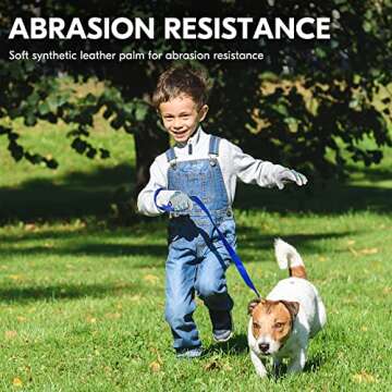 Vgo... 1-Pair Age 3-4 Kids Gardening Gloves,Children Yard Work Gloves,Soft Safety Outdoor Playing Gl...