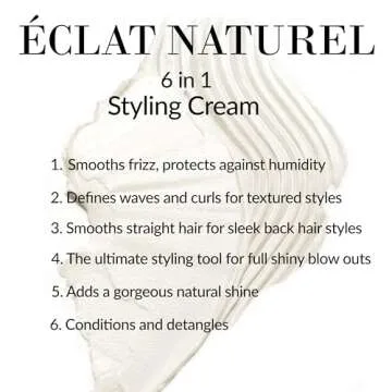 Styling Cream, 6- in 1 Hair Styler | Eclat Naturel by Leonor Greyl | Smooths Frizz, Defines Waves an...
