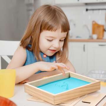 MORITECK Montessori Sand Tray for Creative Writing Practice