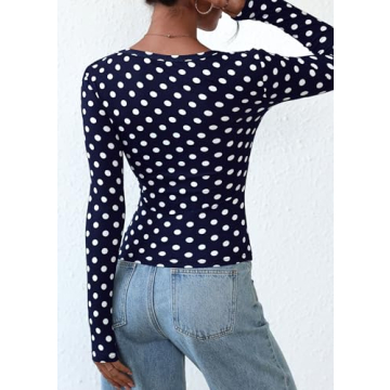 Stylish PRETTYGARDEN Women’s Long Sleeve Henley T-Shirt