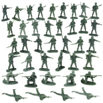 U. S. Toy Green Army Men Toy Soldiers Set, Classic Military Action Figures for Kids, Imaginative Pla...