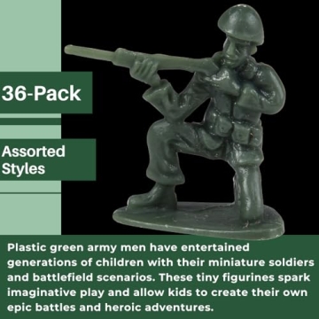 U.S. Toy Green Army Men Classic Action Figures Set 36 Pack