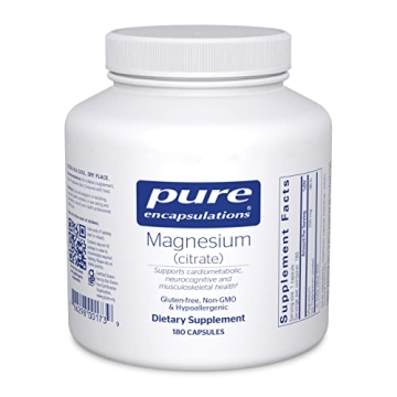 Pure Encapsulations Magnesium (Citrate) - Supplement for Sleep, Heart Health, Cognitive Health, Bone...