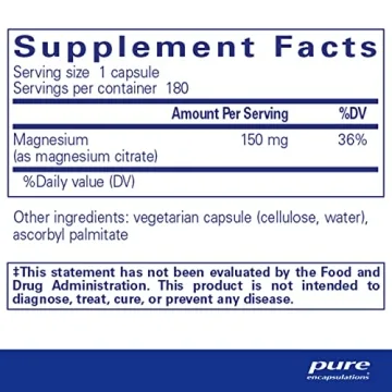 Premium Pure Encapsulations Magnesium Citrate for Health