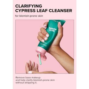 I DEW CARE Acne Facial Foam Cleanser - Namaste Kitten | Clarifying Heartleaf, Makeup Cleansing, Kore...