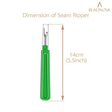 BEADNOVA Seam Ripper 4pcs Stitch Remover Big Stitch Ripper Thread Ripper Tag Remover for Clothes Cra...