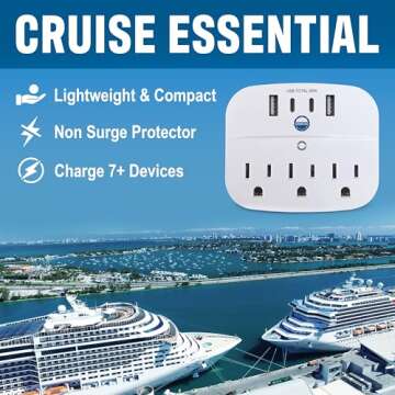 Cruise Approved Power Strip – Fast Charging for Your Trip