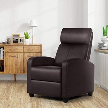 Yaheetech PU Leather Recliner Chair for Relaxation