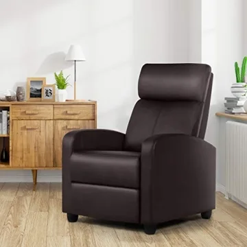 Yaheetech PU Leather Recliner Chair for Relaxation