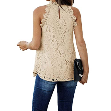 Berryou Women's Lace Crochet Tank Tops for Summer Style