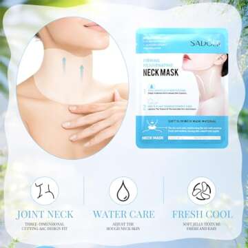 Swiffen 12 Pcs Neck Wrinkle Patches Hydrating Neck Mask Patches Moisturizing Neck Wrinkle Pads for Skincare