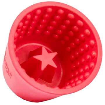 LICKIMAT Yoggie Pot – Distraction, Fun and Enrichment. Long Lasting Rubber Licking Treat Dispenser for All Dog Sizes and Slow Feeder for Small Dogs,LickiMat