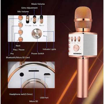 Wireless Bluetooth Karaoke Microphone for Singers