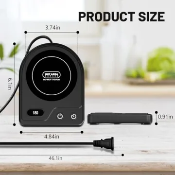 Mug Warmer,Coffee Mug Warmer with 3 Adjustable Temperature Settings,Coffee Warmer with 2-12H Auto Shutoff Functions,Easy to Clean Mug Warmer for Desk,Coffee Cup Warmer for Ideal Coffee Gifts