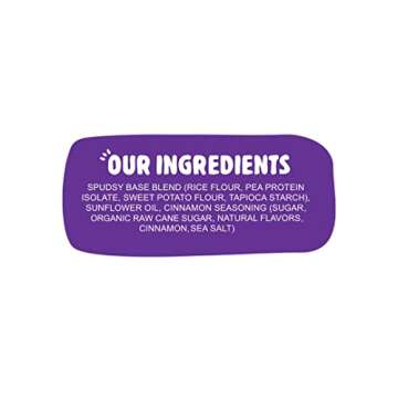 Spudsy Cinnamon Churro Sweet Potato Puffs | Vegan, Gluten Free Veggie Chips | Plant-Based, Allergen-free, Non-GMO, Kosher, Superfood Snack | 2 Pack, 4 oz Bags